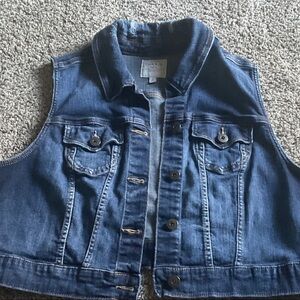 Torrid Dark Blue Denim Vest